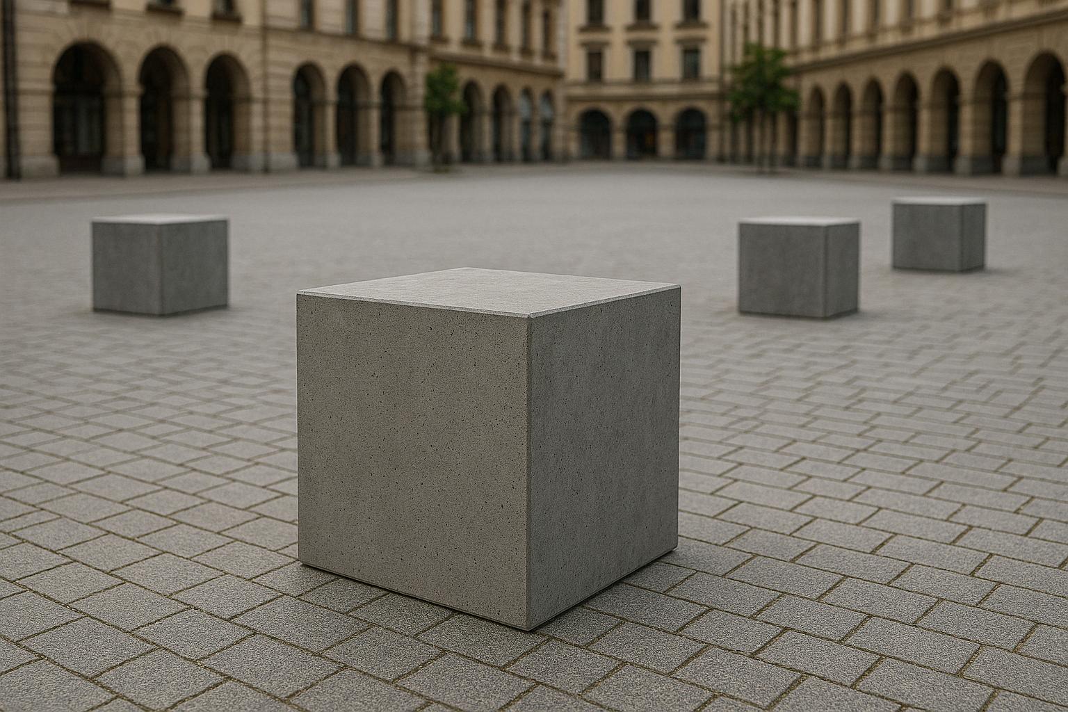 Traffic barrier "Cube"350*350*350